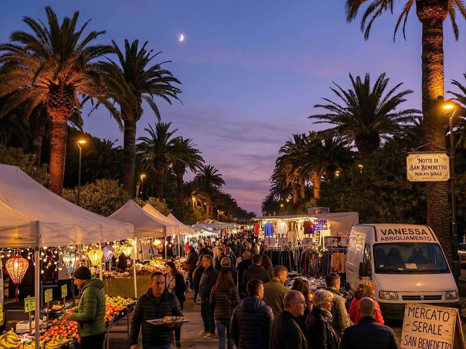 Avondmarkt in San Benedetto del Tronto