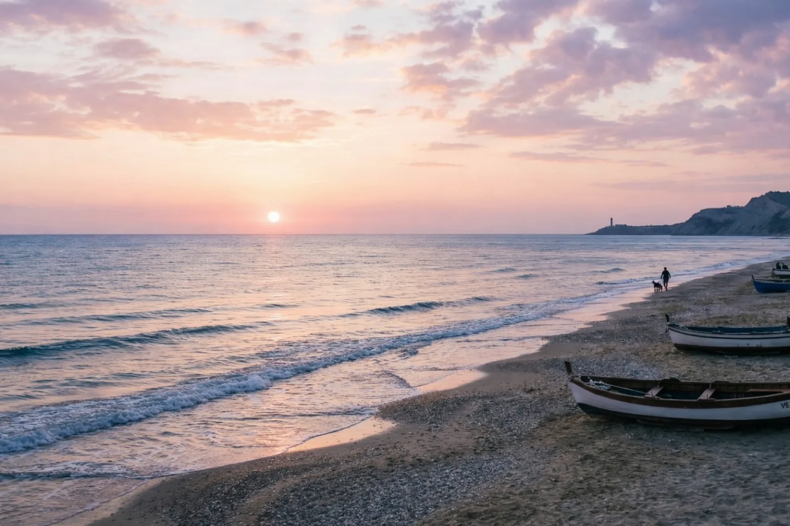 Zonsopkomst aan het strand